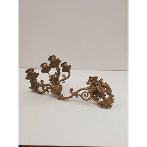 vintage Brass Wall Sconce Candle holder brass wall sconces candle sconces